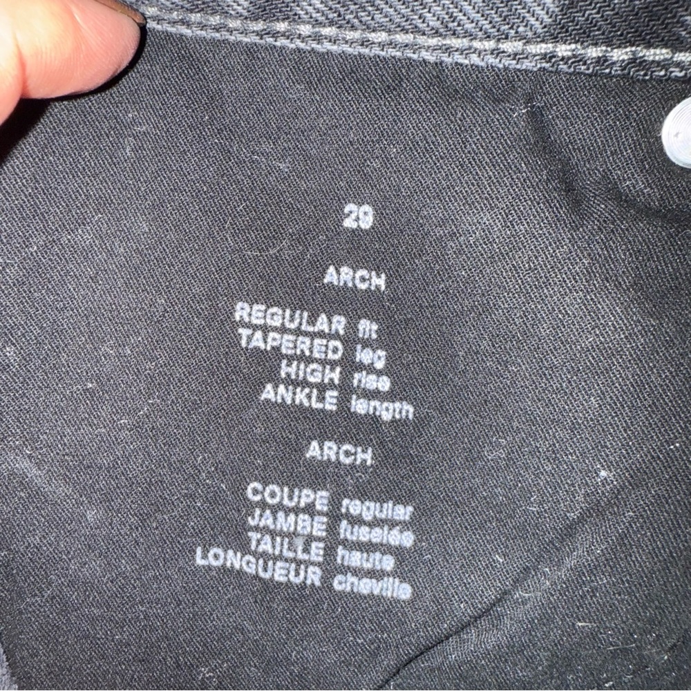 COS ARCH TAPERED ORGANIC COTTON JEANS in Black $135 - Picture 7 of 8